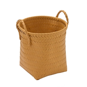 CESTA DECORATIVA  RERDONDA M CARAMELO 636-061