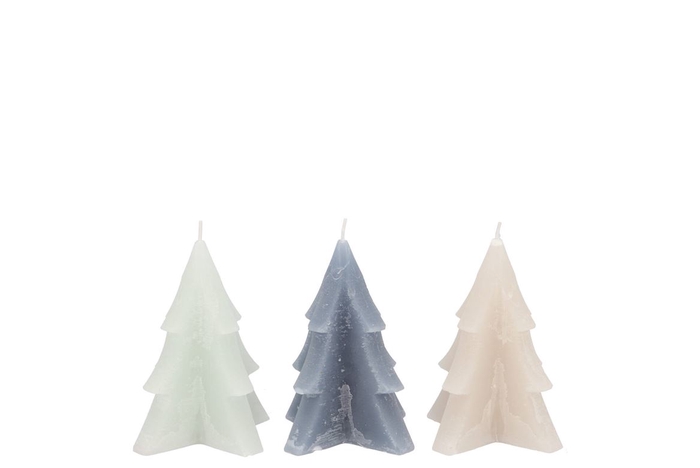 <h4>Frosty Grey Mix Pine Tree Candle 6x8cm Ass</h4>