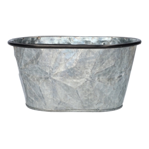 DF04-666772500 - Planter Zinna oval 19.7x13.5x10 natural