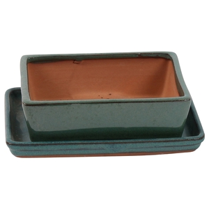 Bonsai accesoires Potset with saucer Ø20cm Green