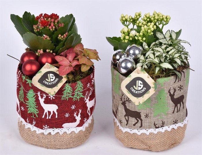 <h4>Jutezak met hert opdr. 12cm</h4>