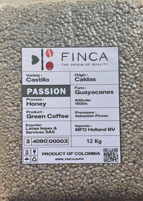 <h4>Green Coffee Passion Castillo Honey 12 Kg</h4>