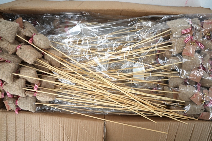 <h4>Pick jute bag 8x5cm +50cm stick</h4>