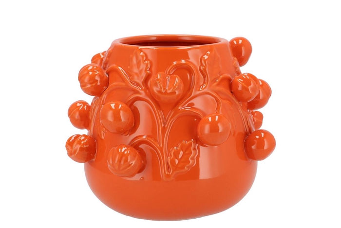 <h4>Fruit Mandarin Orange Pot 24x19cm Nm</h4>