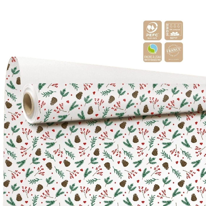 <h4>Christmas Paper roll 80cm 40m Sagesse Clayrton</h4>