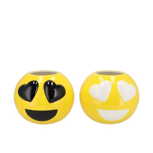 Smiley Lovely Yellow Mix Vase Ass 21x21x18cm