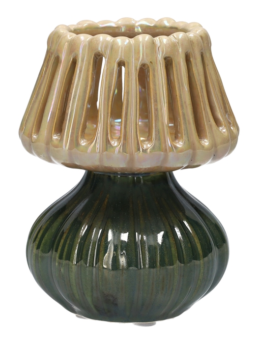 <h4>DF03-751620100 - Bottle Noelle d6/9xh11.8 cream/green</h4>