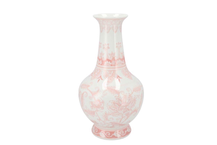 Hailey Pink Porcelain Vase Flower Tube 20x37cm