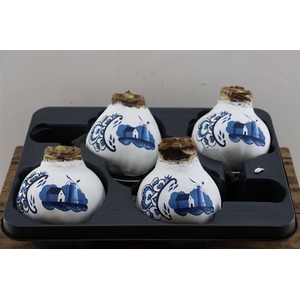 Wax Hipp Delfts Blauw Windmill Hand Paint