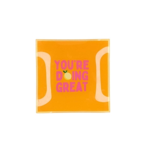 Plate Square You're Doing Great 18x18x2cm Nm