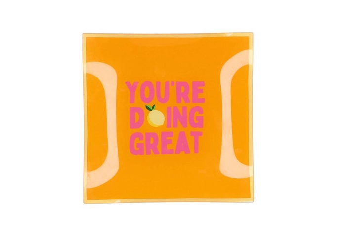 <h4>Plate Square You're Doing Great 18x18x2cm Nm</h4>