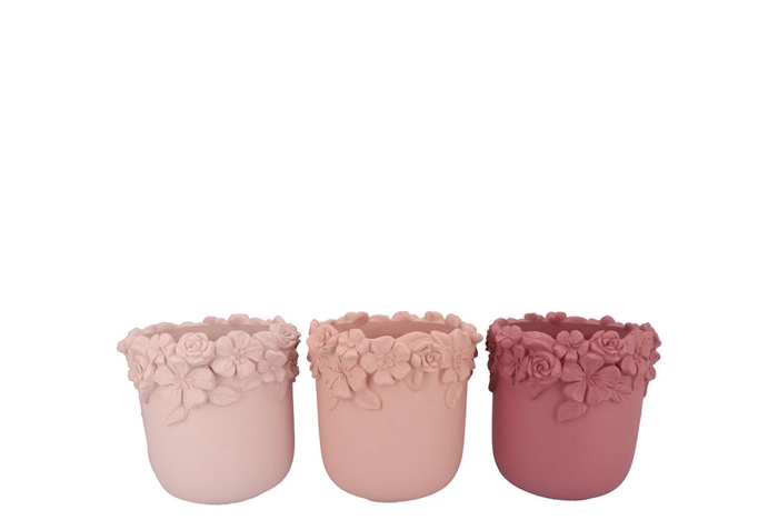 <h4>Gigi Dutch Pink Mix Flower Pot Ass 20x20x17cm</h4>