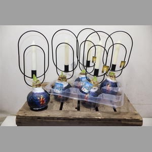 Bloembol Hipp + Metal Candle