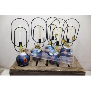 Bloembol Hipp + Metal Candle