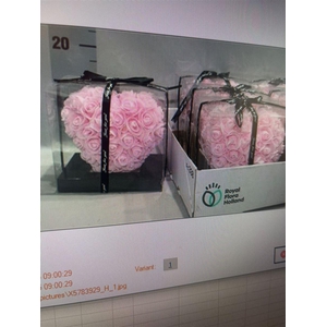 Deco Heart Pink 14cm