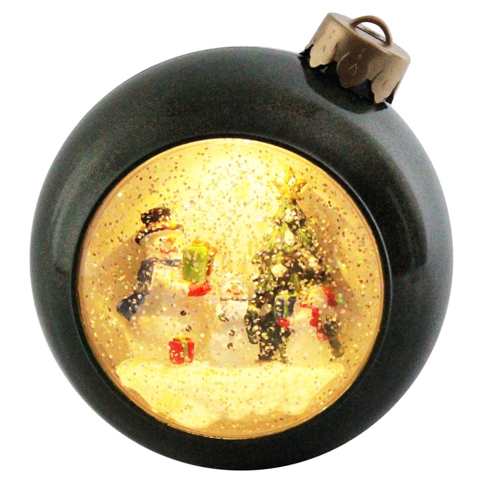 <h4>DF12-PT-22270 - Ball with snowman led 16,5cm b/o</h4>