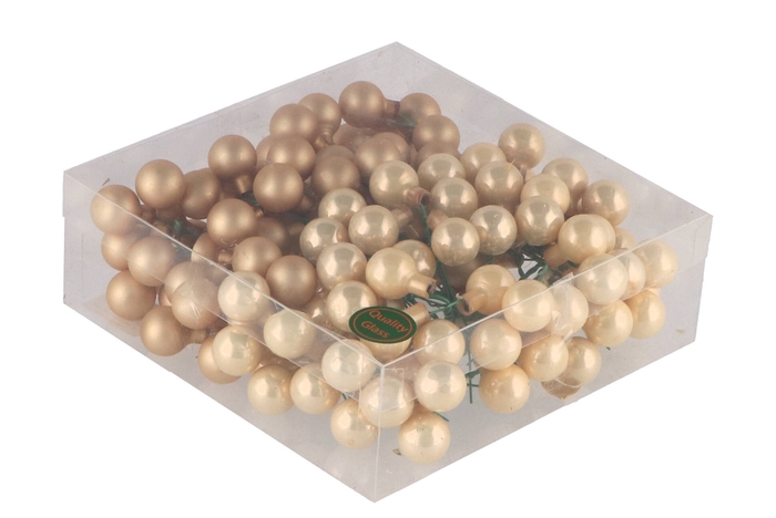 Glass Ball Combi Champagne 20mm P/144