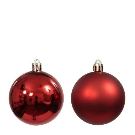<h4>Kerstbal Bal kunststof  60mm x9</h4>