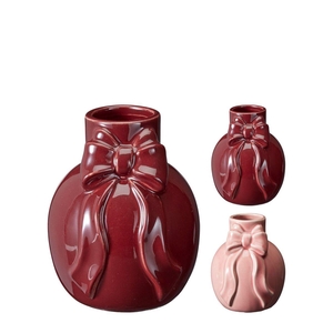 Ceramics Bow vase d09*12cm
