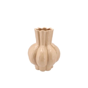 Garlic Sand Low Vase 21x25cm Nm