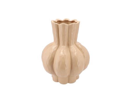 <h4>Garlic Sand Low Vase 21x25cm Nm</h4>