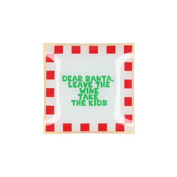 <h4>Plate Square Dear Santa 18x18x2cm</h4>