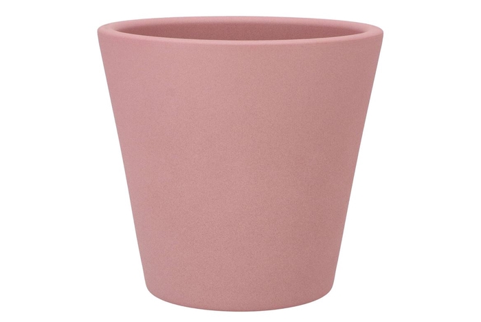 <h4>Vinci Pink Pot Container 24x22cm</h4>