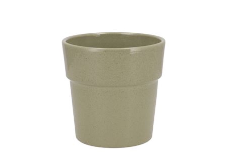 <h4>Ceramic Kiwi Stone Pot Orchid Edge 13cm</h4>