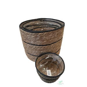 BASKET WALLENS SET5 H29 D28 BLACK