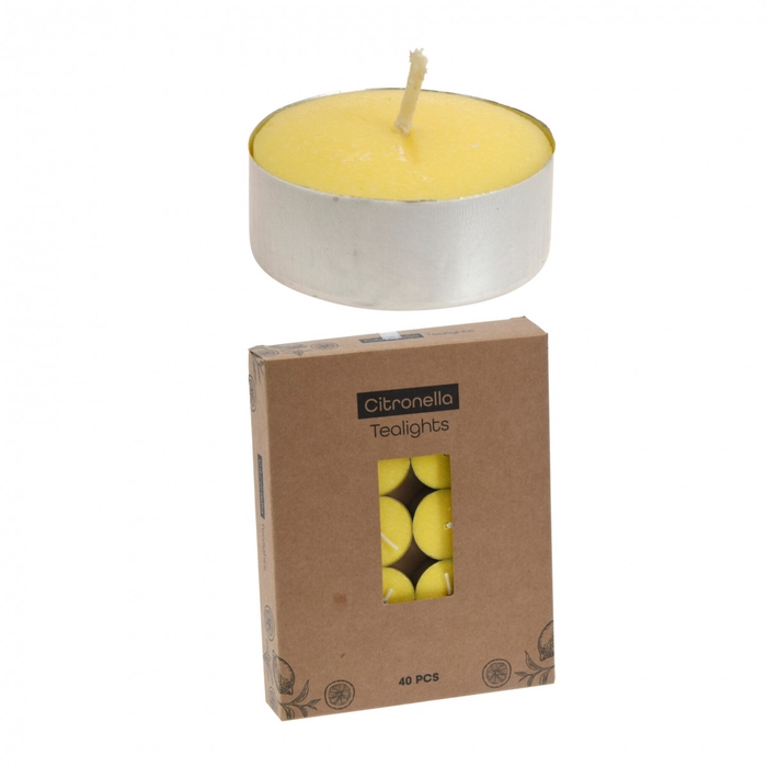 <h4>Kaars Theelicht citronella 38mm x40</h4>