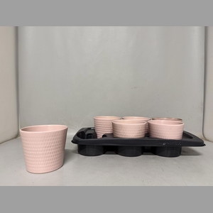 KERAMIEK POT PINK D15XH14