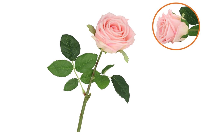 Silk Rose Real Touch Cream 43cm