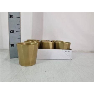Deco Pot Goud H%