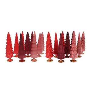 Twinkle Red Mix Glass Tree Matt Ass 9x30cm