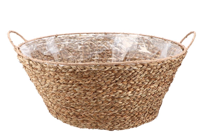 Seagrass Levi Bowl Basket Natural 45x20cm Nm