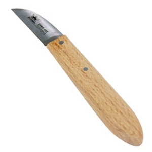 Haringkaak-mesje kort (hout) 4.5cm - Blister met 2 mesjes
