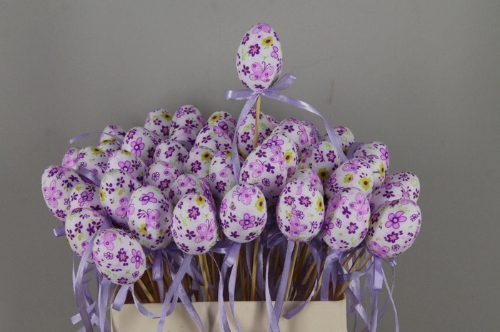 <h4>Stick Egg Fabric+Bow Purple</h4>