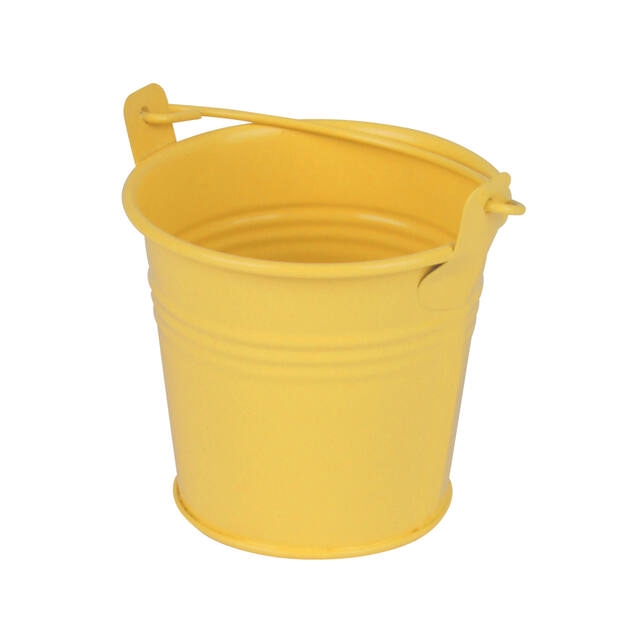 <h4>Bucket Sevilla zinc 8.2xH7.2cm - ES7 yellow matt</h4>