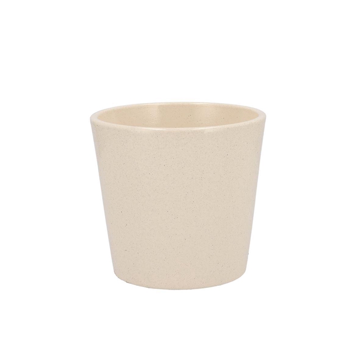 <h4>Ceramic Beige Stone Pot Orchid 14cm</h4>