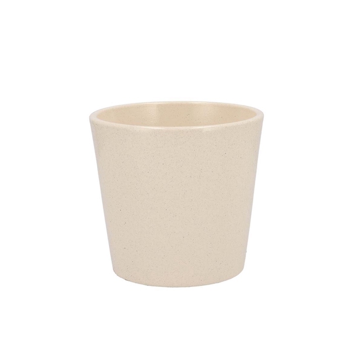<h4>Ceramic Beige Stone Pot Orchid 14x12,5cm</h4>