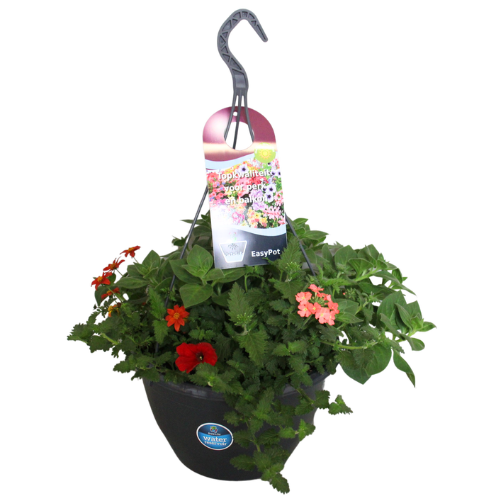 <h4>Hangpotten 27 waterreservoir Mix 05 Oranje/rode mix</h4>