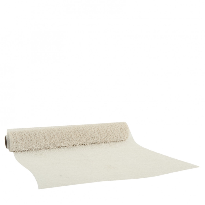<h4>Bruiloft Tafelloper Honeycomb 28cm 2.5m</h4>