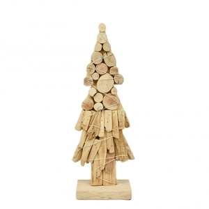 Kerst naturel Boom LED d15*40cm