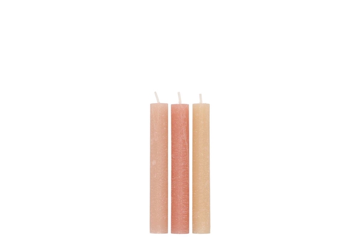 Frosty Warm Sand Mix Taper Candle 2x15cm