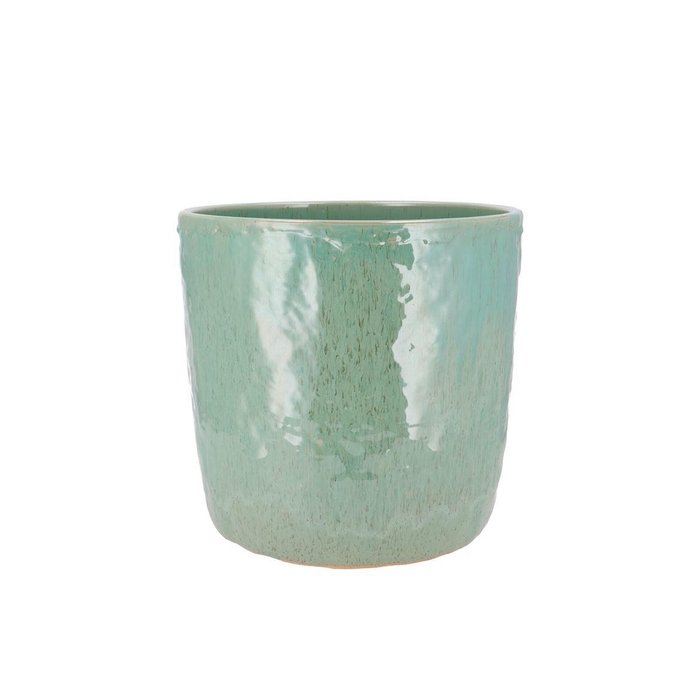 <h4>Iron Stone Aqua Green Pot 16x16x15cm</h4>