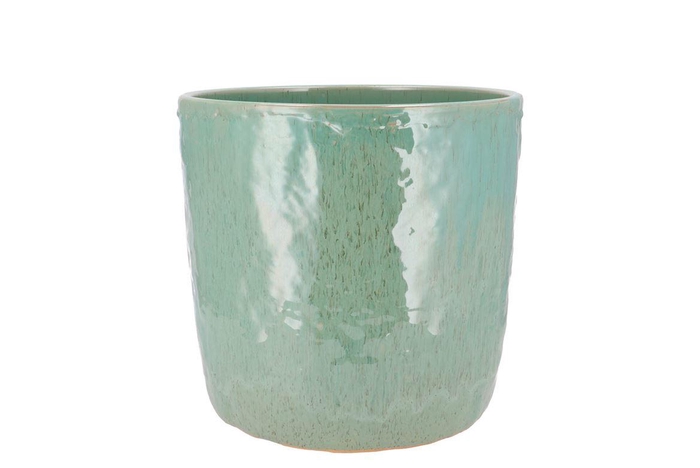 <h4>Iron Stone Aqua Green Pot 16x16x15cm</h4>