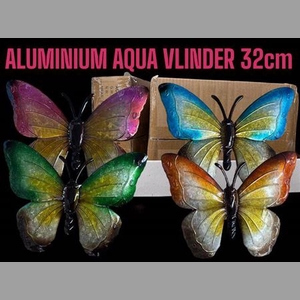 Alluminium Aqua Vlinder D30