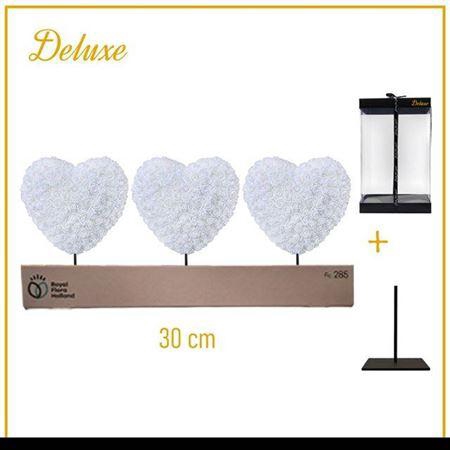 <h4>Hart Deluxe Op Standaard 30cm White | Valentinemix</h4>