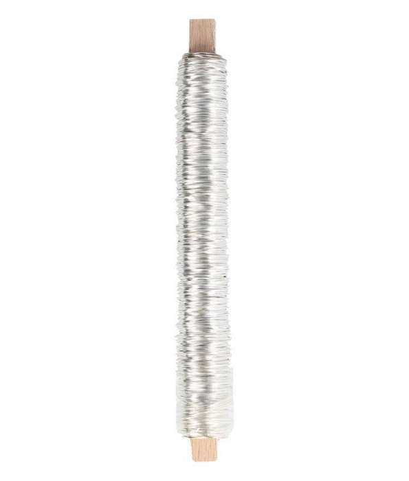 <h4>Wikkeldraad 0,5mm. 21-zilver 100gr.</h4>