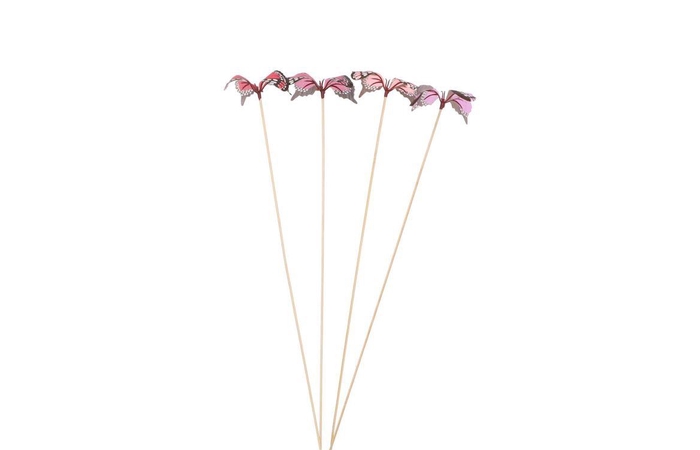 Pick Spring Pink Mix Butterflies Ass P/24 50x9cm N